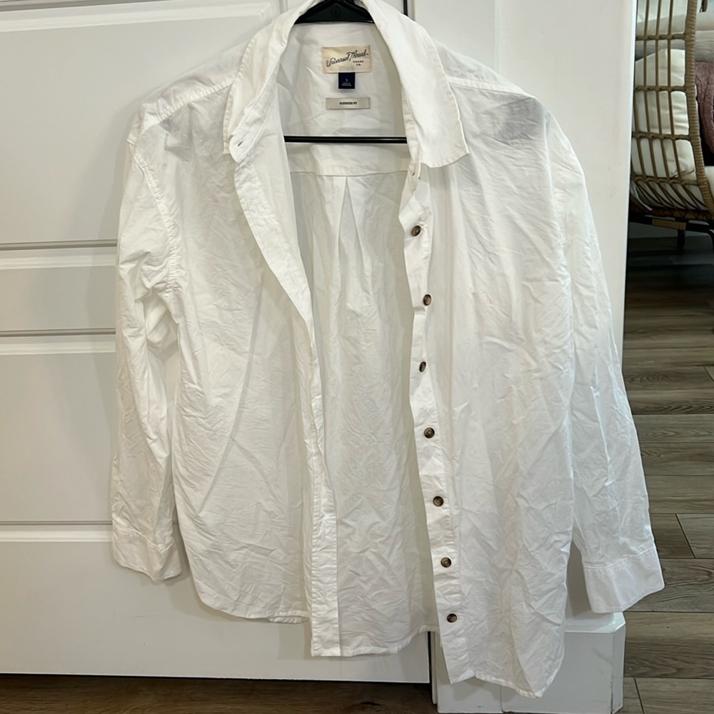 White button down